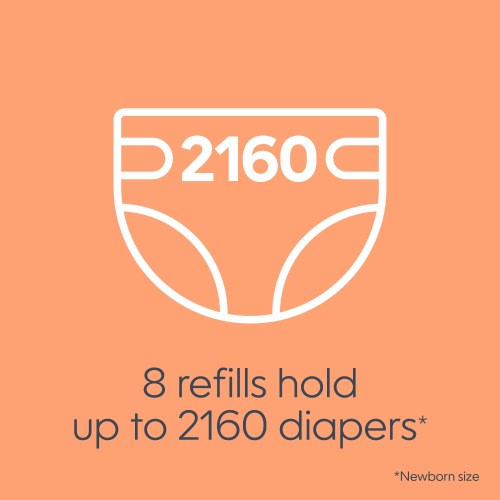 Diaper Genie Unscented Round Refill - 8 pk
