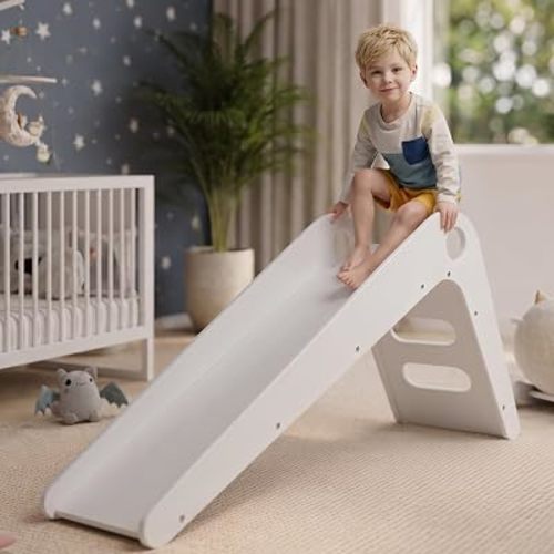 Avenlur Manuka Wooden Slide for Toddlers, Indoor Kids Ball Pit Slide