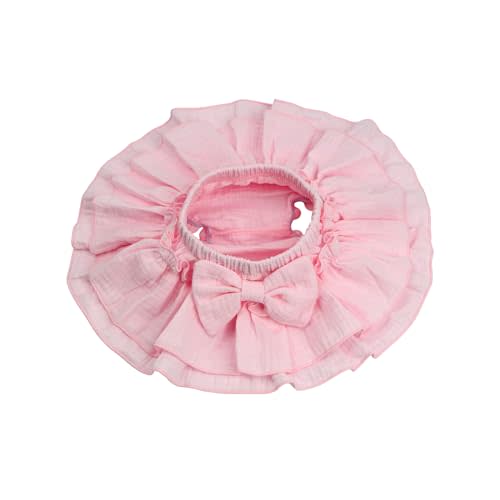 HOOLCHEAN Baby Girls Soft Cotton Gauze Ruffle Mini Skirt with Shorts