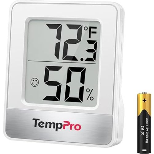 TempPro TP49 Digital Hygrometer Indoor Thermometer