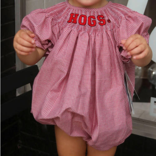 arkansas razorback smocked red bubble