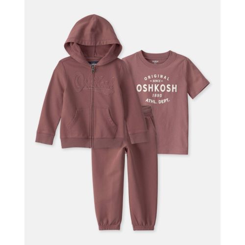 Baby Boy 3-Piece OshKosh Logo Layering Set - Brown - OshKosh B'gosh | Carter's