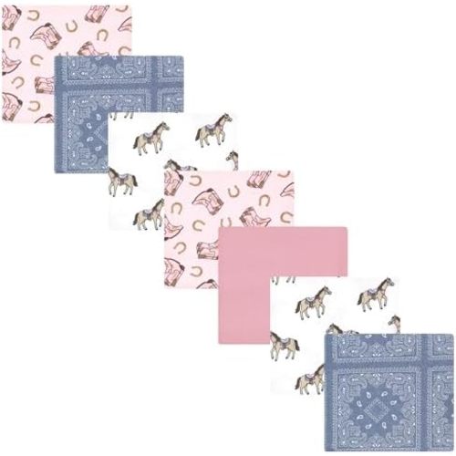 Luvable Friends Little Treasure Flannel Receiving Blankets 7pk