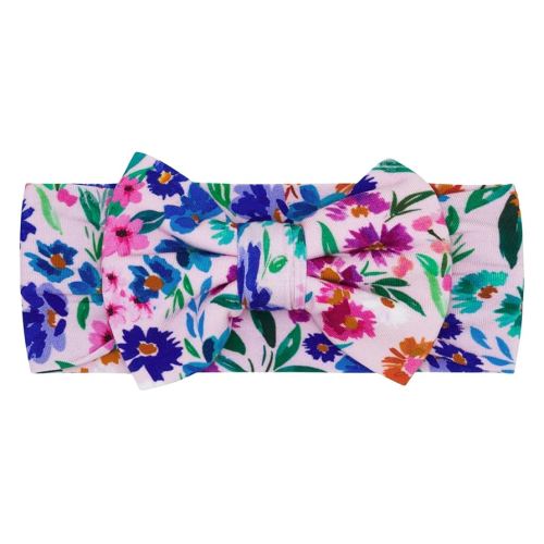 Little Sleepies Luxe Bow Headband, Sweet Pea