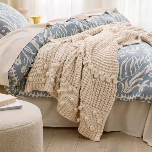 Blair Natural Chunky Knit Throw | Adairs