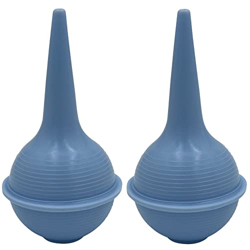 ResOne 2pk Sterile Rubber Bulb Ear Syringe – Green 2oz / 60ml - For Baby or Adult Nasal Care, Sinus Rinse, Gentle Irrigation, Mucus and Wax Removal