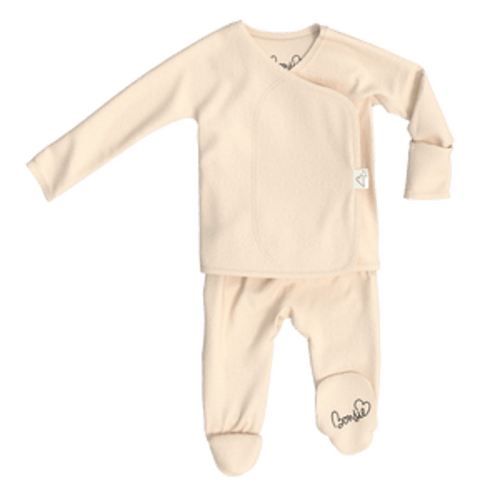 Footie - Oat – Bonsie Skin to Skin Babywear