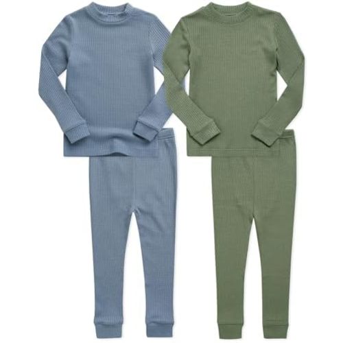 VAENAIT BABY 6M-12Y Kids Toddler Junior Girls Boys Soft Comfy Modal Tencel Sleepwear Pajamas 2pcs/4pcs Set