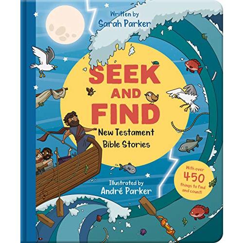 Seek and Find: New Testament Bible Stories: With Over 450 Things to Find and Count! (Fun interactive Christian book to gift kids ages 2-5)