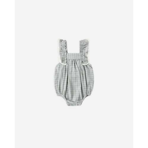 Maya Romper Green Gingham