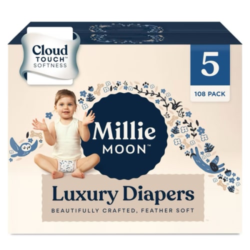 Size 5 - Millie Moon Luxury Disposable Diapers - (Select Size and Count)