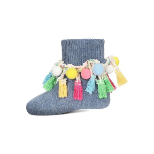 Pom-Pom-Palooza Ankle Socks