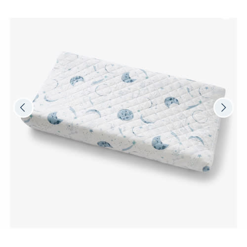 Night Sky Classic Cool Organic Cotton Percale Quilted Changing Pad Cover