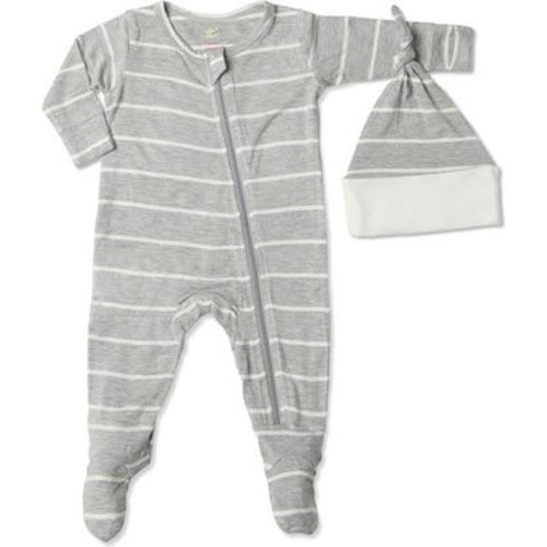 Jersey Long Sleeve Footie & Hat Set, Newborn