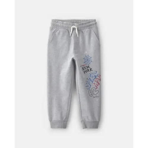 Toddler Boy 'New York' ©Marvel Spider-Man Joggers - Grey | Carter's