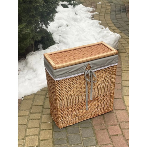 wicker laundry hamper bathroom linen storage bin basket with lid natural rattan woven laundry basket holder