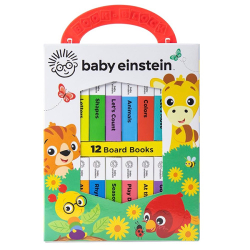 Baby Einstein - My First Library Board Book Block 12-Book Set - First Words, Letters, Counting, and More! - PI Kids