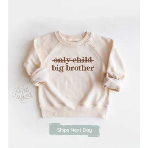 Big Brother Sweatshirt - Retro Big Brother Sibling Pullover - Cute Big Brother Gift - Announcement Crew Neck - Etsy