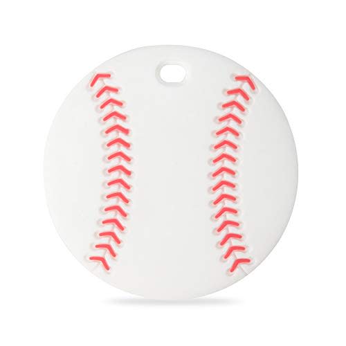 Sports Ball Series Baby Teething Toys,Food Grade Silicone Chew Teether for 3 Months+ Infant Boy and Girl,Toddler Sensory Chewing Teether,BPA Free (Baseball)