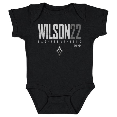 Infant Las Vegas Aces A'ja Wilson 500 Level Black Elite Bodysuit