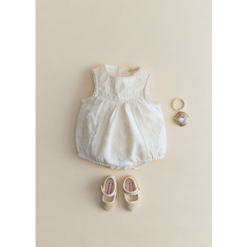 Carla Romper - Ecru - 12M