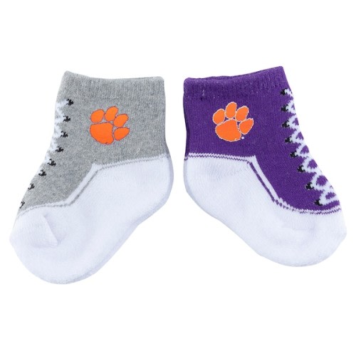 Clemson Tigers ZooZatz Infant Shoe Two-Pack Socks