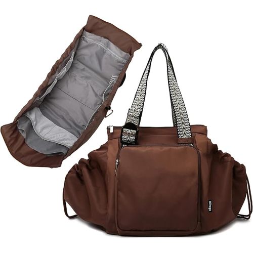 Diaper Bag Tote for Women, Large Capacity with 16 Compartments, Convertible Backpack & Shoulder Bag for Travel, Work