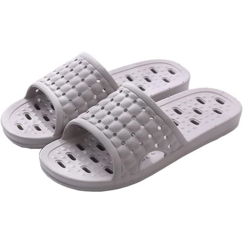 Quick Drying Shower Slippers for Women Men, Non Slip Lightweight Open-toe Travel-friendly Breathable Shoes Slide Slippers for Bathroom,Indoor,Outdoor