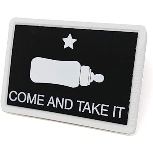 Come and Take It Baby Bottle Diaper Bag PVC Hook and Loop Patch | Funny Tactical Patch