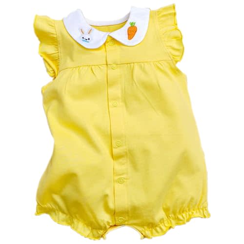 FITFIFTH POD Baby Girl Romper Cute Cartoon Printed Short Sleeve One-Piece Romper Infant Summer Clothes 100% Cotton Jumpsuit