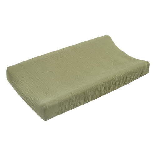 Miommo Changing Pad Cover, 100% Cotton Muslin Waterproof Breathable Elastic Straps for Baby Bed or Table, Easy to Remove and Machine Washable, 81 x 41 cm