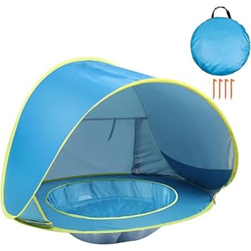 Baby Beach Tent Pop Up Beach Tents Baby Tent for Beach, Portable Shade Pool UV Protection Sun Shelter for Infant
