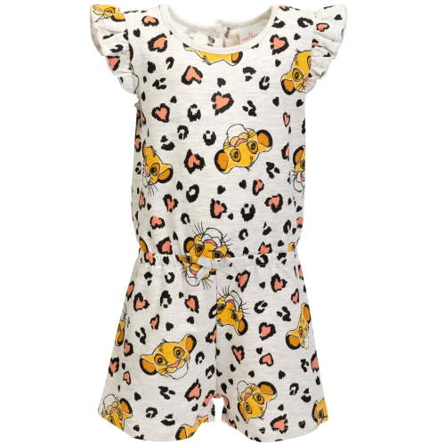 Disney Lion King Simba Toddler Girls French Terry Sleeveless Romper Toddler to Big Kid