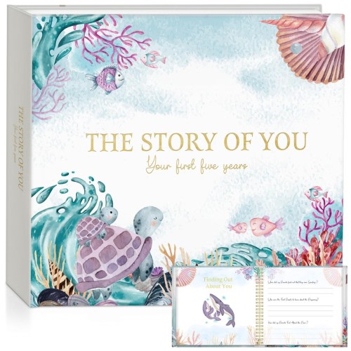 Ocean Theme Baby Book Set 3 Storage Bags Nursery favor set Blue