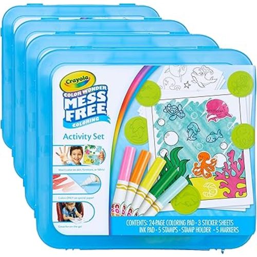Crayola Color Wonder Mess Free Coloring Activity Set (30+ Pcs), Travel Art Kit, Gift for Kids & Toddlers, Ages 3+