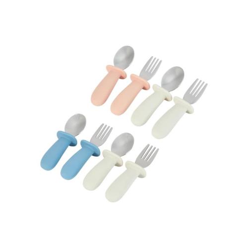 4 Piece Spoon and Fork Set - Assorted - Assorted - One Size