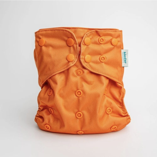 Solid Color: Essentials Pocket Cloth Diaper with Athletic Wicking Jersey, Grows with your Baby