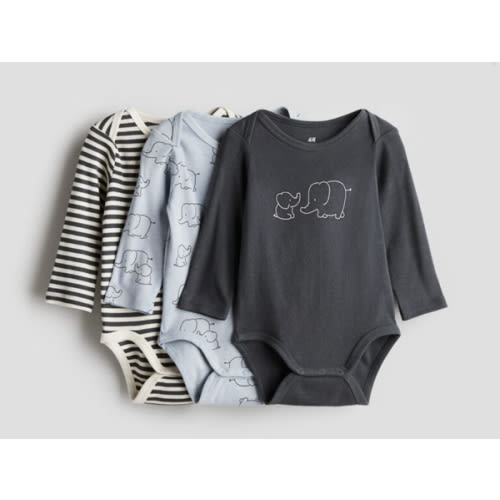 3-PACK LONG-SLEEVED BODYSUITS