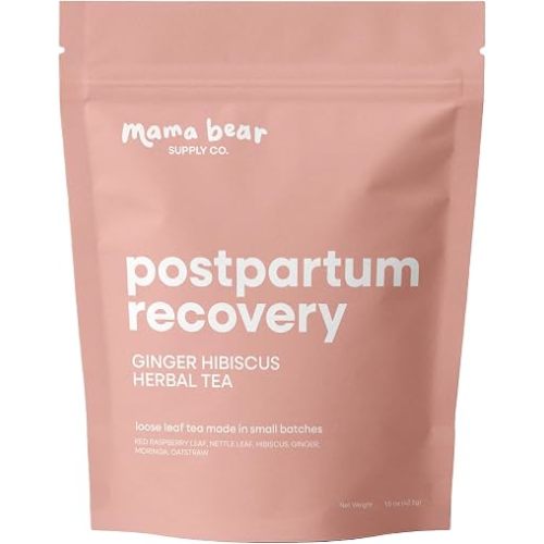 Postpartum Recovery Tea, Organic Loose Leaf Herbal Blend, 1.5 oz