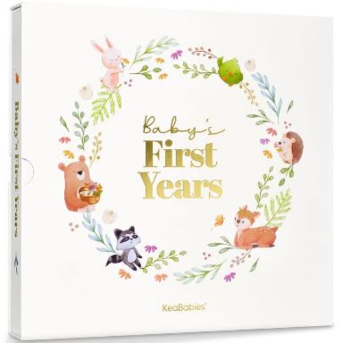 KeaBabies Muse Baby Memory Book Keepsake for Girl, Boy, First 5 Year Baby Journal Milestone Book, 100 Beautiful Pages (Muse)