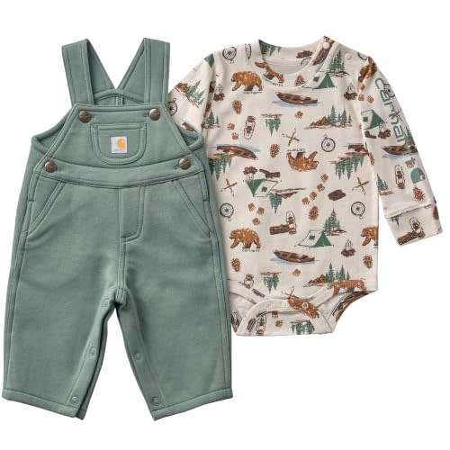 Carhartt Baby Boys' Bodysuit & Fleece Overall Set
