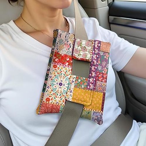 Hysterectomy Pillow with Pocket for Ice/Hot Packs,Post Heart Surgery Seatbelt Pillow,Mastectomy Pillow, Pacemaker Seatbelt Protectio,Gift for Women Recovering After Surgery