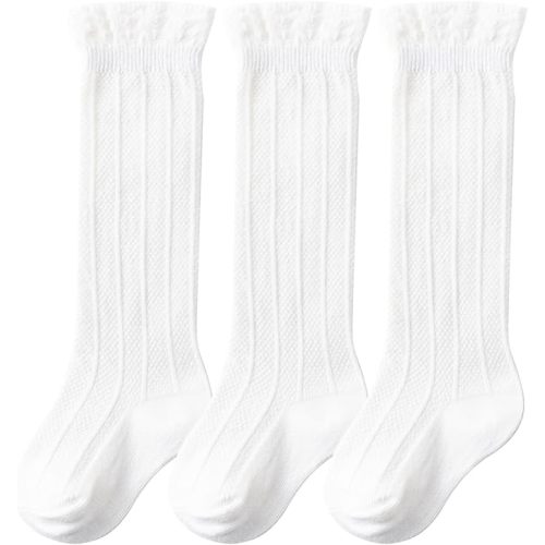 BQUBO Baby Knee High Socks Newborn Infant Toddler Kids Socks Girls Uniform Leggings Dress Sock Long Cotton Stockings