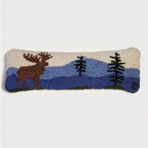 MOUNTAIN MOOSE HOOKED LUMBAR PILLOW