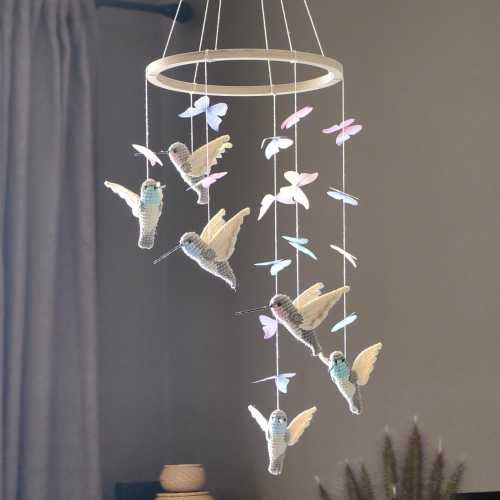 Hummingbirds Baby Mobile — Handcrafted With Love