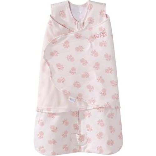 HALO SleepSack Swaddle | Cotton | 1.5 TOG | 68-75°F | 6-12 lbs |Rose Blush