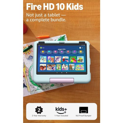 Amazon Fire HD 10 Kids tablet (newest model) ages 3-7 | Bright 10.1" HD screen with included ad-free and exclusive content, robust parental controls, 13-hr battery, 32 GB, Disney Princess