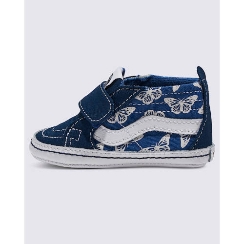 Infant Sk8-Hi Crib Denim Shoe in Navy Blue / True White | Vans