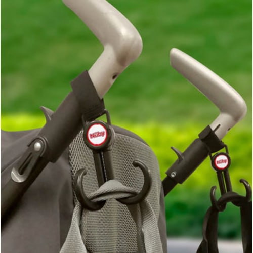 360-Swivel Stroller Hook (2 Pack) | Black