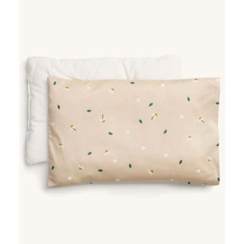 Organic Toddler Pillow with Pillowcase Daisy Sprinkle – ergopouch US